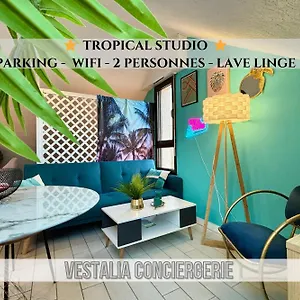  Appartement -tropical Studio- Paisible Parking Wifi Lave-linge